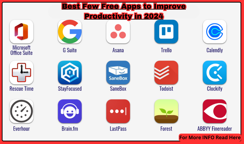 Best Free Apps to Improve Productivity in 2024